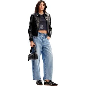 Desigual Double Waist Balloon Leg Jeans